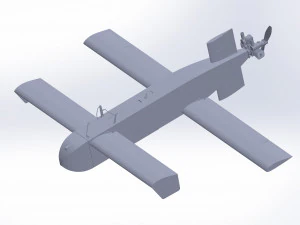 Drone de ataque ucraniano UAV-kamikaze AQ400 Scythe Modelo 3D