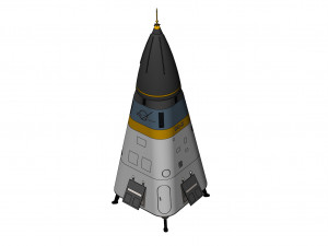 American experimental rocket Delta Clipper-X Modello 3D