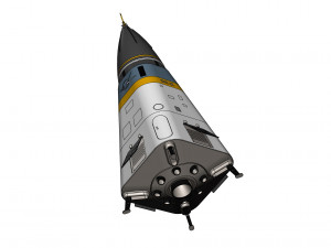 American experimental rocket Delta Clipper-X Modello 3D