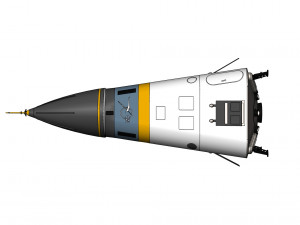 American experimental rocket Delta Clipper-X Modello 3D