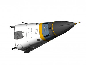 American experimental rocket Delta Clipper-X Modello 3D