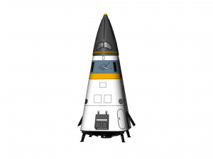 American experimental rocket Delta Clipper-X Modello 3D