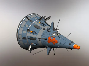 Of the Soviet USSR space fighter Cone 3D Model
