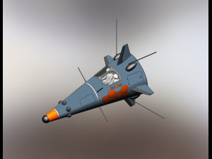 Of the Soviet USSR space fighter Cone 3D Model