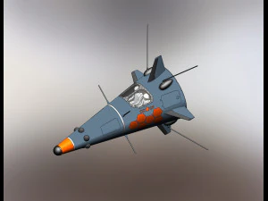 Of the Soviet USSR space fighter Cone 3D Model
