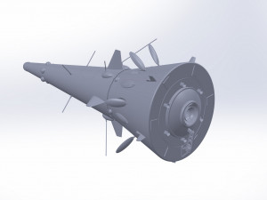 Of the Soviet USSR space fighter Cone 3D Model