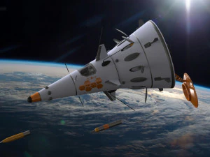 Of the Soviet USSR space fighter Cone 3D Model