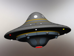 of a realistic UFO 3D-Modell