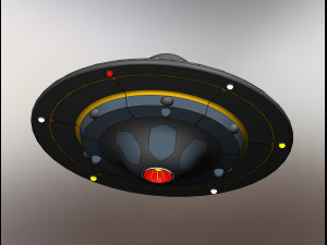 of a realistic UFO 3D-Modell