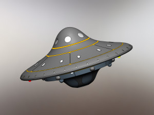 of a realistic UFO 3D-Modell