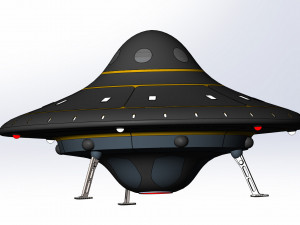 of a realistic UFO 3D-Modell