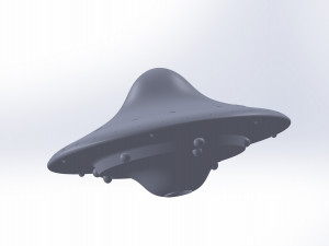 of a realistic UFO 3D-Modell