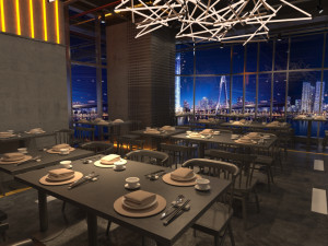 Modern restaurant 3D and rendering Model 3D