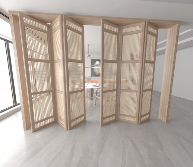Modern dinning room 3Dmodel and rendering Model 3D .c4d .max .obj .3ds .fbx .stl .blend 