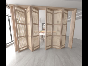 Modern dinning room 3Dmodel and rendering Modelo 3D