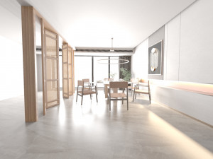 Modern dinning room 3Dmodel and rendering Model 3D