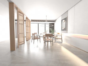 Modern dinning room 3Dmodel and rendering 3D Model