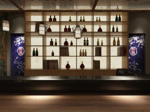Modern restaurant and bar 3d and rendering 3D Model