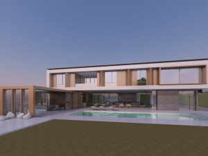Modern villa 3D and rendering Modelo 3D