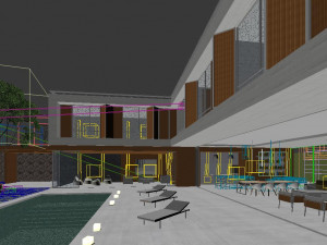 Modern villa 3D and rendering 3D Model