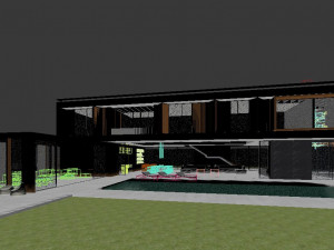 Modern villa 3D and rendering 3D Model