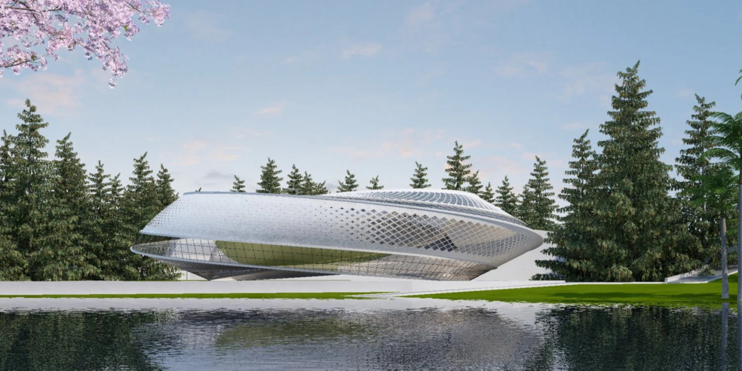 Modern building 3D MODEL AND RENDERING 3D Model .c4d .max .obj .3ds .fbx .stl .blend