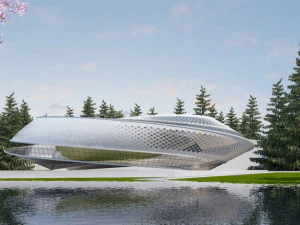 Modern building 3D MODEL AND RENDERING 3D Model