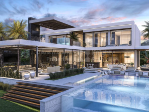 Modern luxury villa 3D Model
