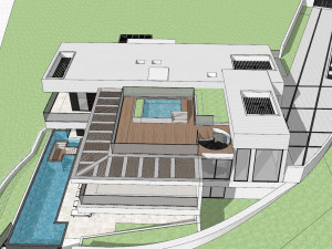 Modern luxury villa 3D Model
