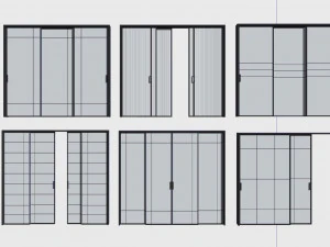 S&uuml;rg&uuml;l&uuml; kapı 3D Model