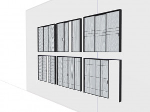 Sliding door Model 3D