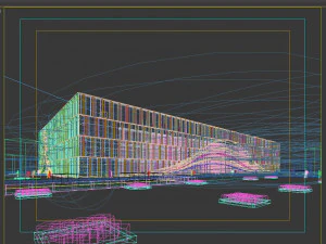 Office - commercial building architecture model 3D Model
