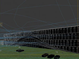 Office - commercial building architecture model 3D Model