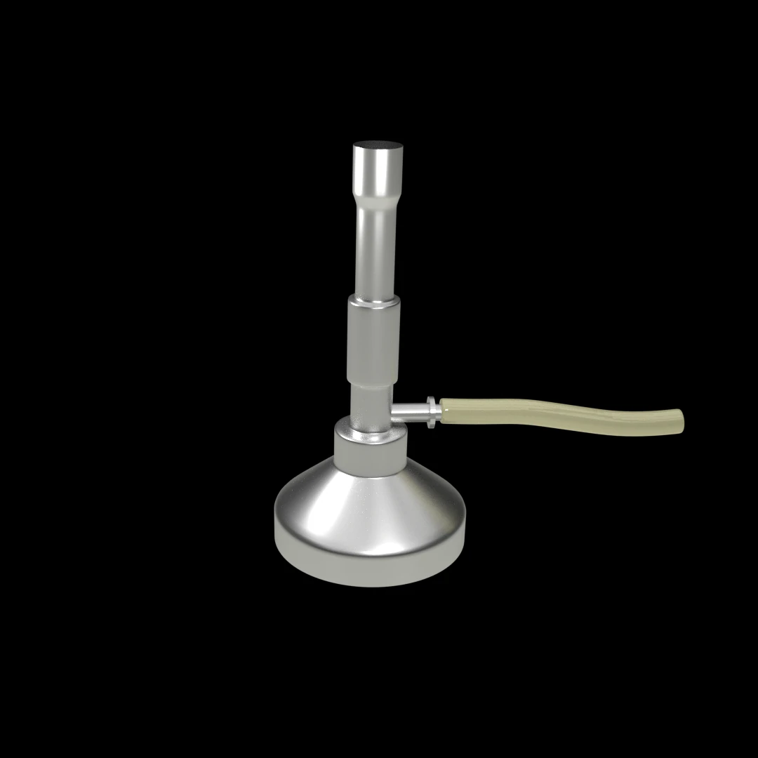 Bunsen burner 3D Model .c4d .max .obj .3ds .fbx .stl .blend 