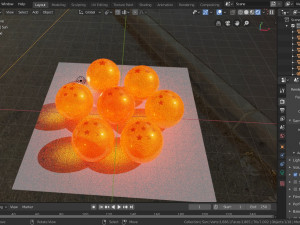 The 7 Dragon balls 3D 模型