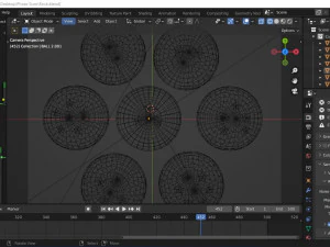 The 7 Dragon balls 3D Model