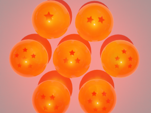 The 7 Dragon balls 3D 模型