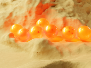 The 7 Dragon balls 3D 模型