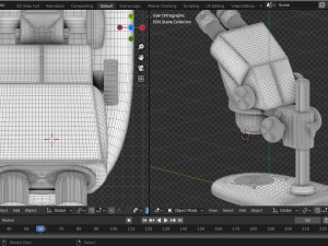 Stereo microscope Modelo 3D