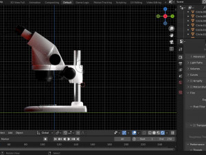 Stereo microscope Modelo 3D