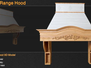 WoodRangeHood 3D Model
