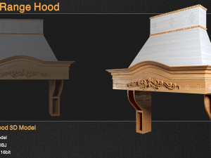 WoodRangeHood 3D Model