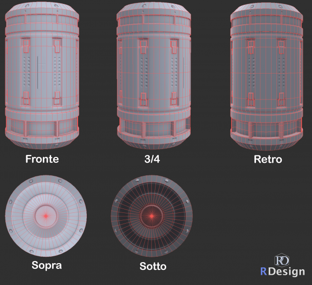 Cilinder 3D 模型 .c4d .max .obj .3ds .fbx .stl .blend