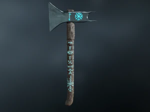 Рунический топор 3D Модель