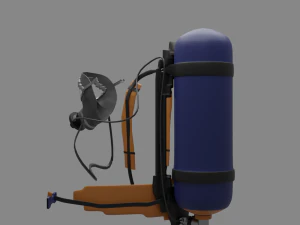 A self-contained breathing apparatus SCBA 3D Model