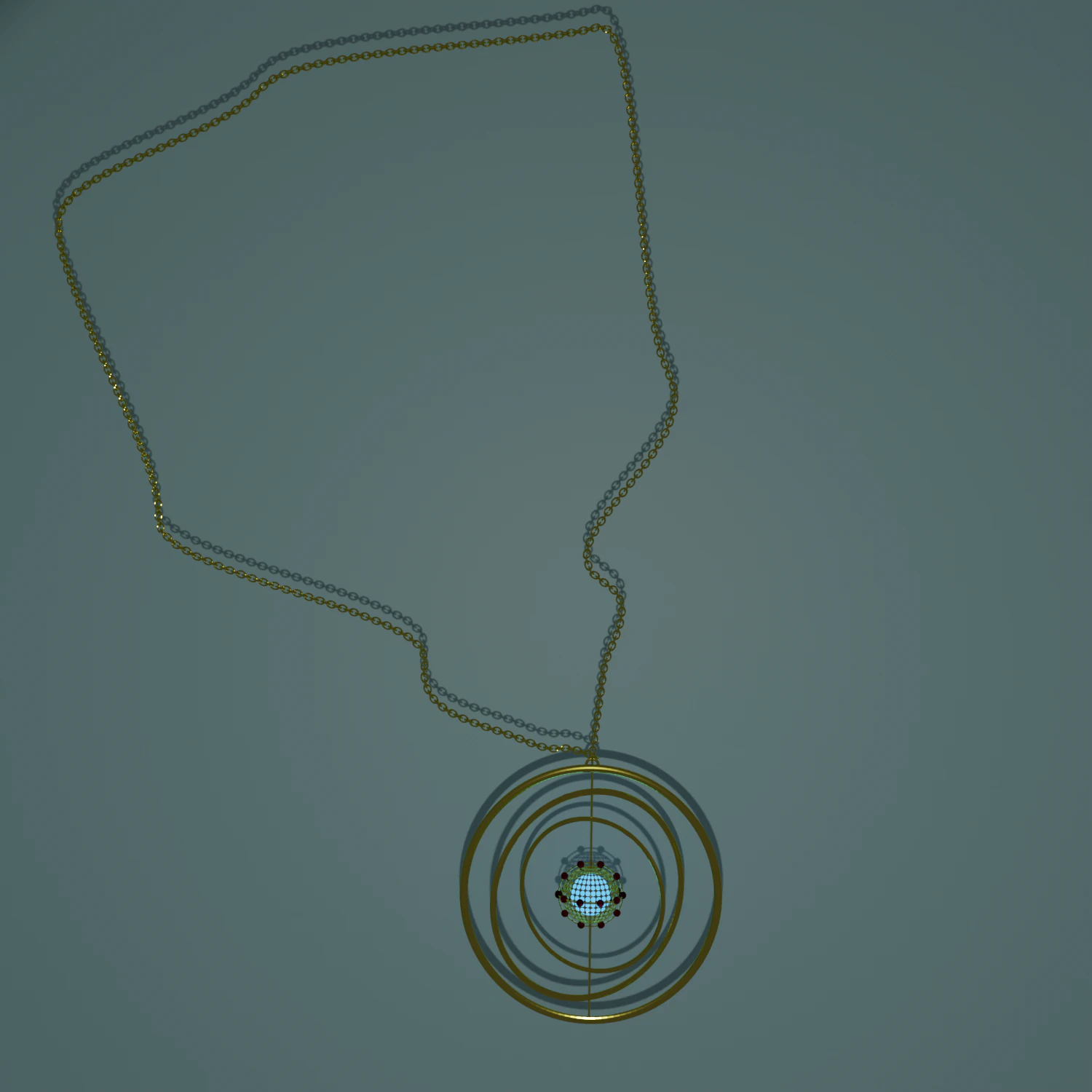 Golden medallion 3D Model .c4d .max .obj .3ds .fbx .stl .blend 