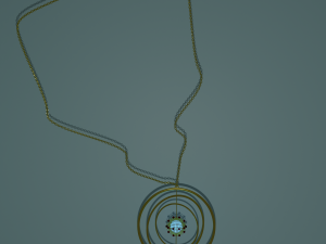 Golden medallion 3D Model