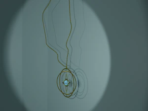Golden medallion 3D Model