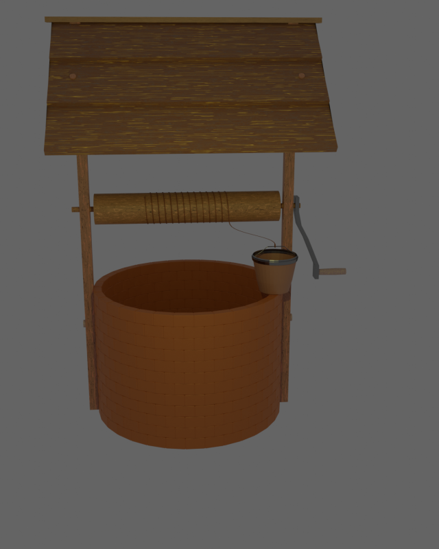 Water well Modèle 3D .c4d .max .obj .3ds .fbx .stl .blend 