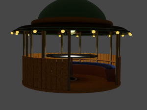 Pavillion with lightnings 3Dモデル